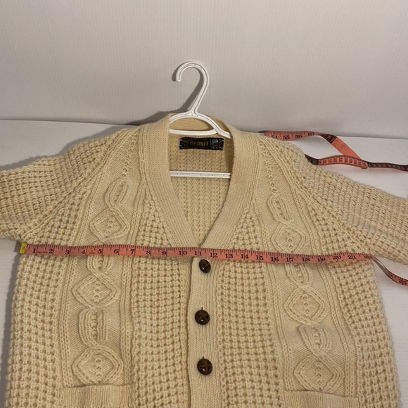 Cornel Wool Cardigan Donegal Ireland - Picture 5 of 10